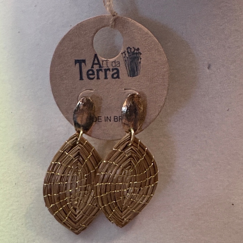 Gold Woven Earrings